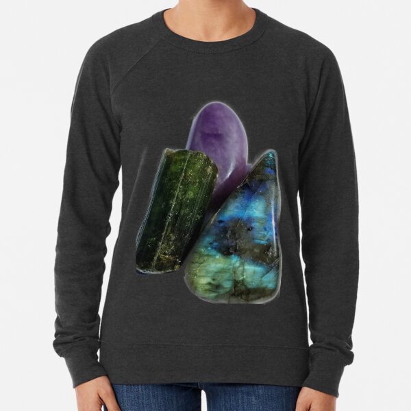 Labradorite, Green Tourmaline, Charoite Lightweight Sweatshirt