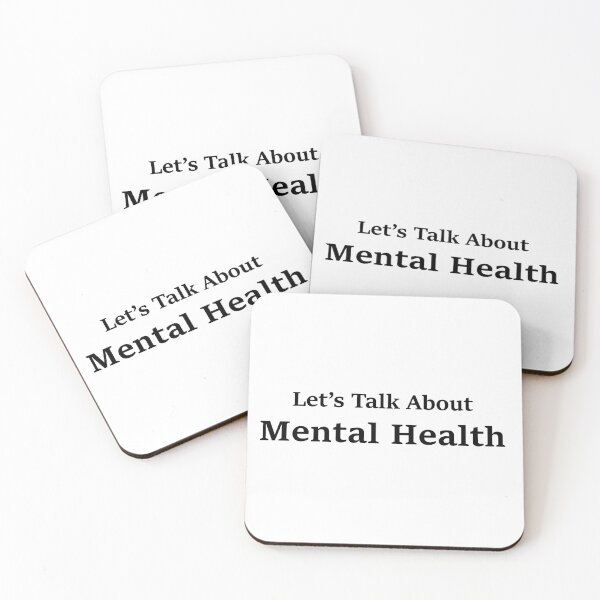 Item preview, Let's Talk About Mental Health (Black Font) designed and sold by Emmyteddy.
