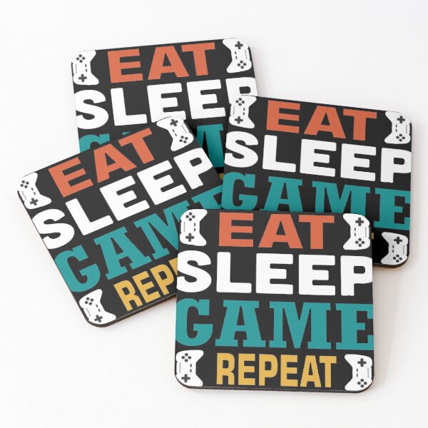Item preview, Eat sleep game repeat  designed and sold by T&L design Studios.