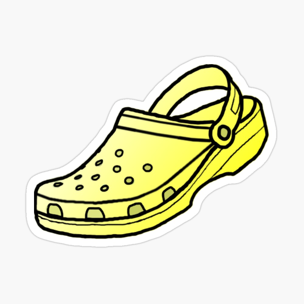 yellow crocs sticker