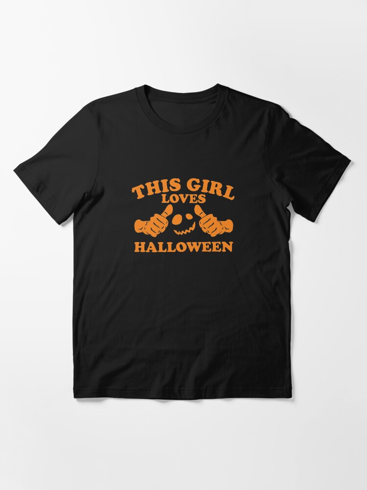 Alternate view of This Girl Loves Halloween Essential T-Shirt