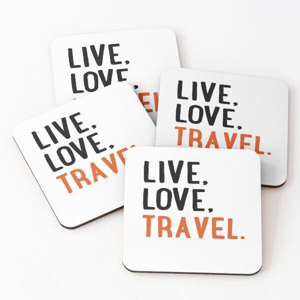 Artikelvorschau, live, love, travel entworfen und verkauft von Vectorqueen.