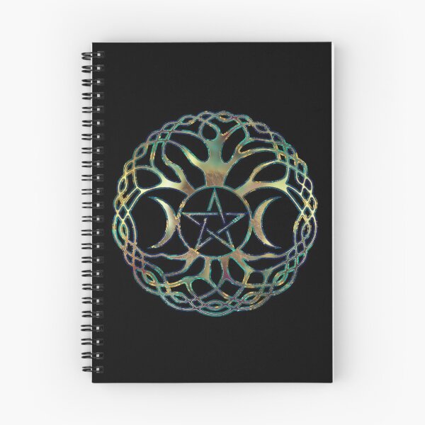 Item preview, Triple Goddess with pentagram and tree of life designed and sold by k9printart.