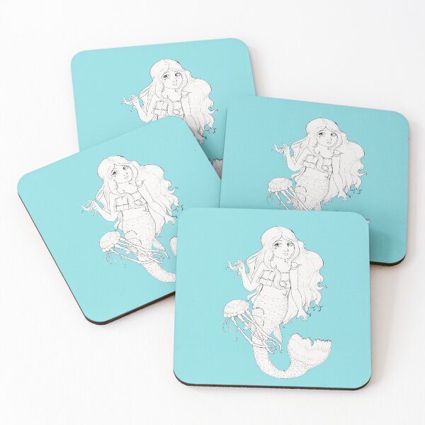 Item preview, Mermaid girl and Sea Jelly designed and sold by ERNorman.