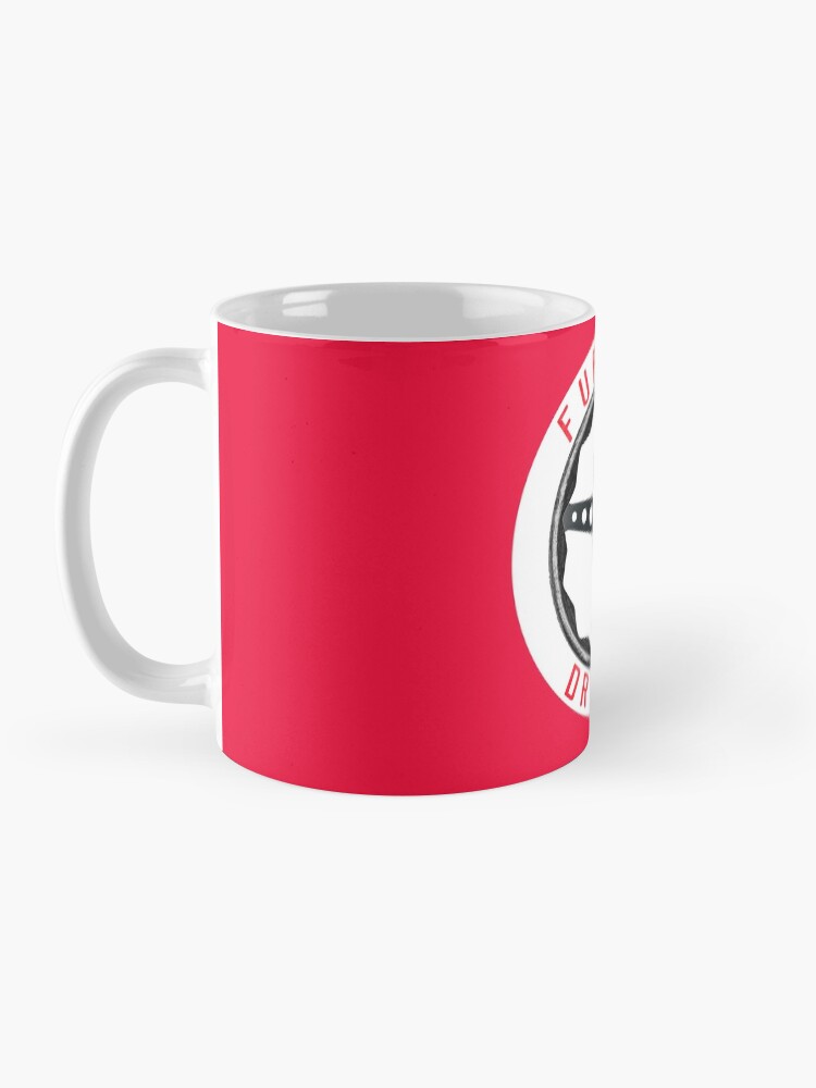 Alternate view of Furious Driving logo - White racing number circle background Mug