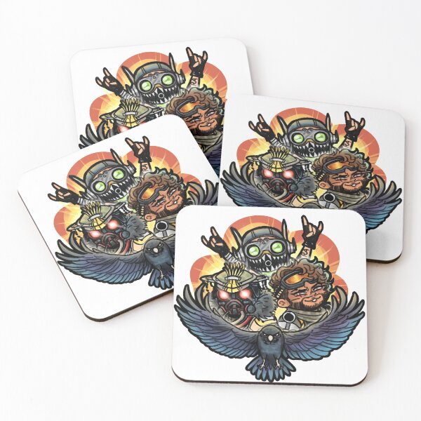chaotic dumbass squad Coasters (Set of 4)