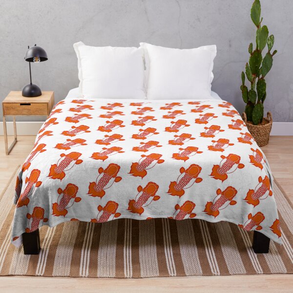 Item preview, Ranchu red and white Goldfish Top View designed and sold by Nosnah.