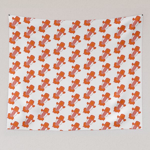 Item preview, Ranchu red and white Goldfish Top View designed and sold by Nosnah.