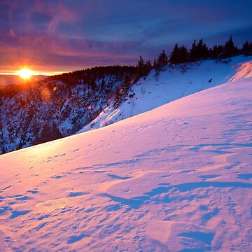 Aperçu de l'œuvre Lever de soleil en hiver au-dessus du Lac Blanc de Jean Isenmann