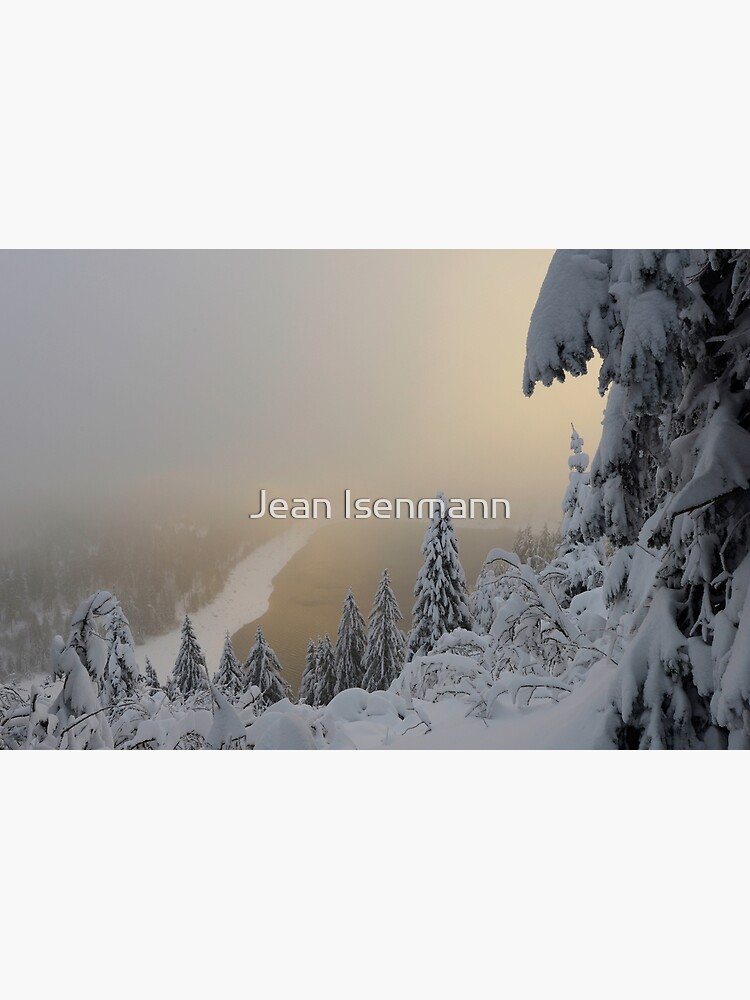 Aperçu 7 sur 7. Impression encadrée avec l'œuvre Lac Blanc en hiver, créée et vendue par Isenmann.