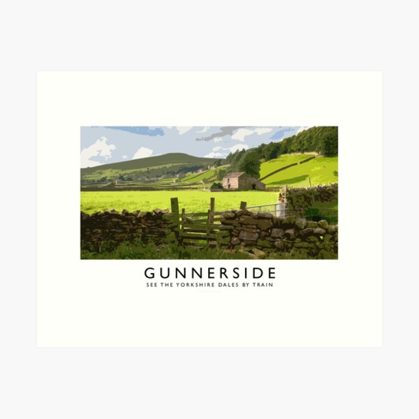 Gunnerside (Railway Poster) Art Print