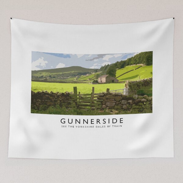 Item preview, Gunnerside (Railway Poster) designed and sold by andrewroland.