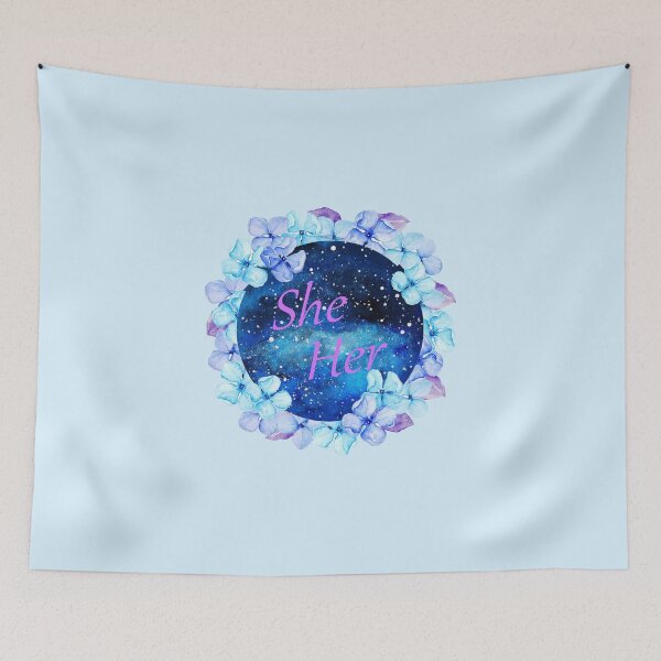 Item preview, Space Flower - She Her designed and sold by LunarDragoon.