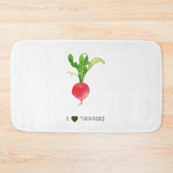 Item preview, I love veggies Radish - Vegan quotes designed and sold by Printables Passions.
