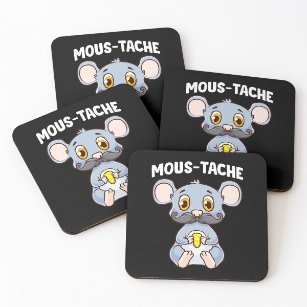 Aperçu de l'œuvre Souris Mous-Tache Mignonne & Drôle Souris Moustachée créée et vendue par perfectpresents.