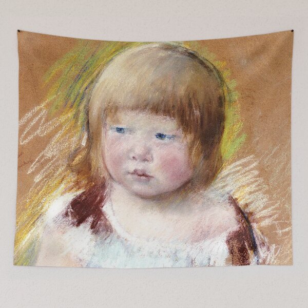 Item preview, Study of a small child vintage painting - mary cassatt  designed and sold by Vintage Designs +.