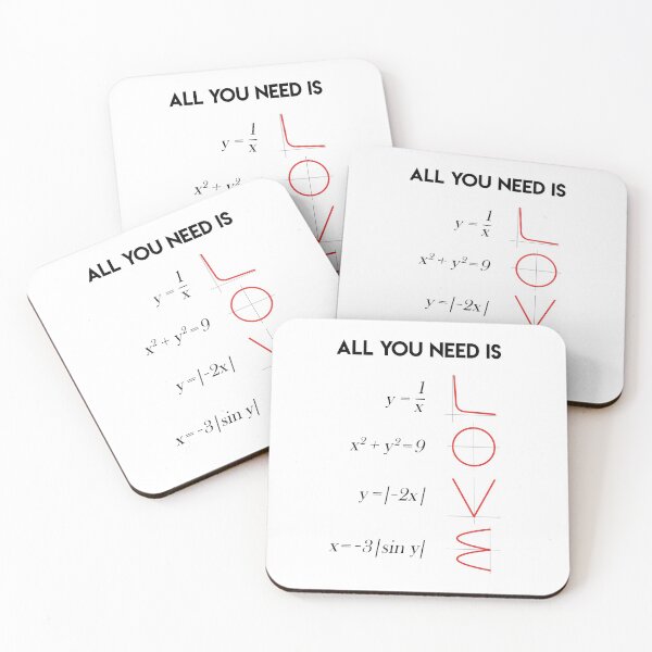 Item preview, All You Need Is Love Math Teacher Gift designed and sold by kolbasound.