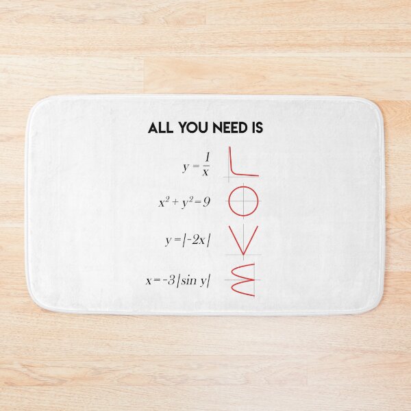 Item preview, All You Need Is Love Math Teacher Gift designed and sold by kolbasound.
