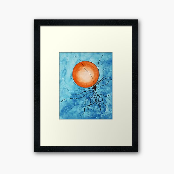 Neuron in the Sky Framed Art Print