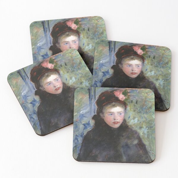 Item preview, Lady in a bonnet painting - mary cassatt  designed and sold by Vintage Designs +.