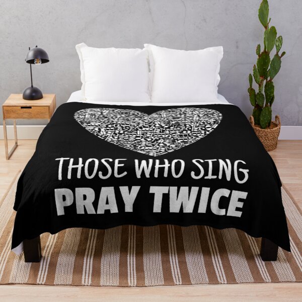 Item preview, Those Who Sing Pray Twice - Heart with Music Notes and Symbols designed and sold by LongHawl310.