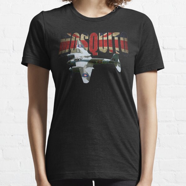Vista previa del artículo con la obra « RAF de havilland MOSQUITO WII T shirt Fighter Bomber Plane», diseñado y vendido por DirtyCustard.