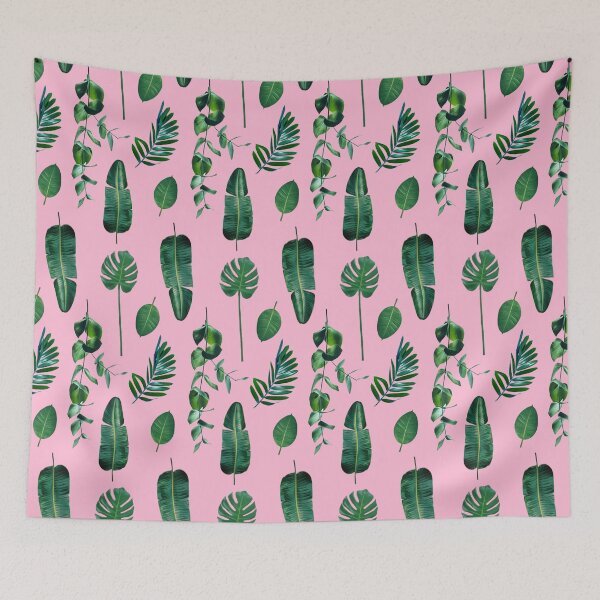 Item preview, Tropical Botanical Leaf Pattern - Pink designed and sold by IFOM.