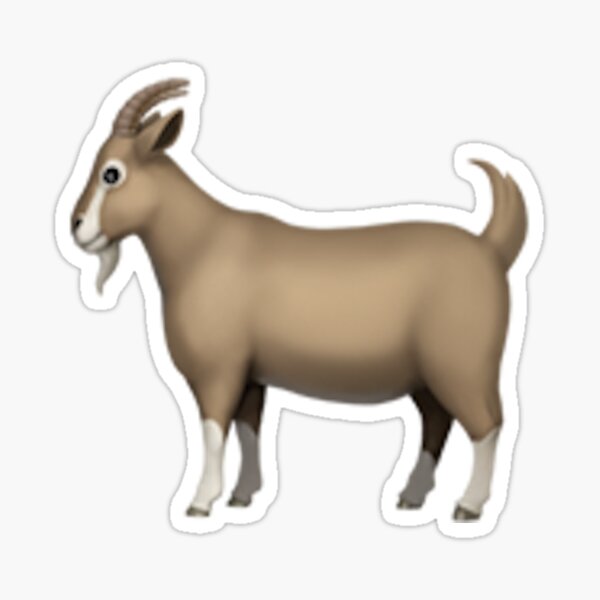"The Goat" Sticker by WuzzDuzz Redbubble