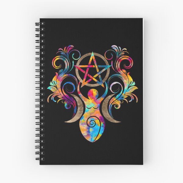 Item preview, Triple Moon Goddess with pentagram designed and sold by k9printart.
