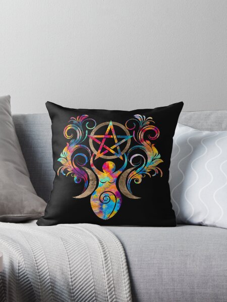 Item preview, Triple Moon Goddess with pentagram designed and sold by k9printart.