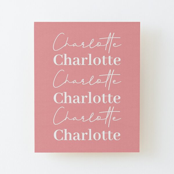 Charlotte Happy Birthday Wall Art Redbubble