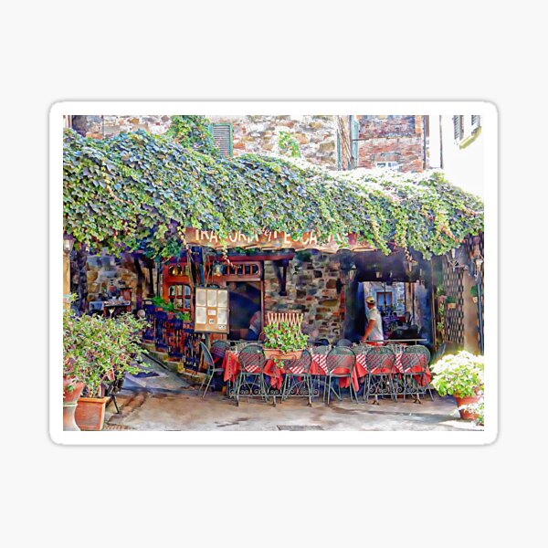 Trattoria at Passignano Sul Trasimeno Sticker
