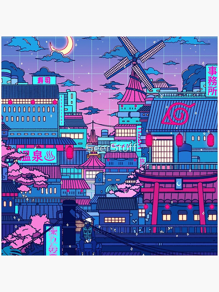 Cyberpunk Konoha by SeerStuff