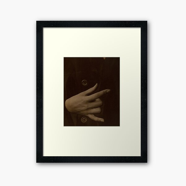 Alfred Stieglitz. Georgia O’Keeffe—Hand, 1918. Framed Art Print