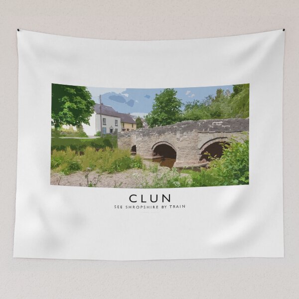 Item preview, Clun (Railway Poster) designed and sold by andrewroland.