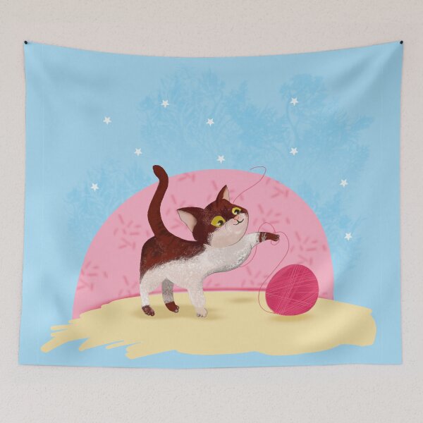 Item preview, cute kitty is playing designed and sold by Aurealis Creatief.