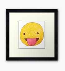 Silly Emoji Framed Print