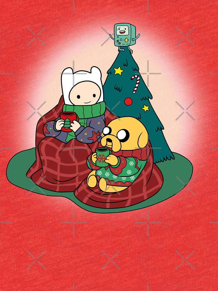 Jake And Finn Christmas T Shirt By Valentinahramov Redbubble