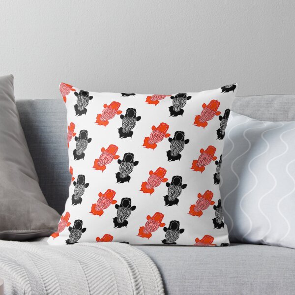 Item preview, Ranchu Goldfish Top View Full Red and Full Black designed and sold by Nosnah.