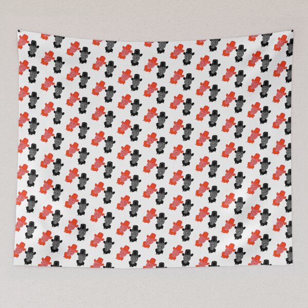 Item preview, Ranchu Goldfish Top View Full Red and Full Black designed and sold by Nosnah.