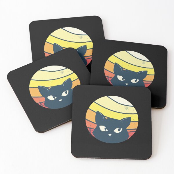 Item preview, Retro cat, sunset designed and sold by DerSenat.