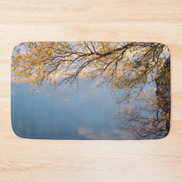 Item preview, A River of Sky - Soft Autumnal Mood at a Riverbank designed and sold by Georgia Mizuleva.