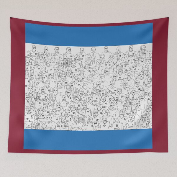 Item preview, aston villa football club legends colouring print poster avfc designed and sold by madein1874.