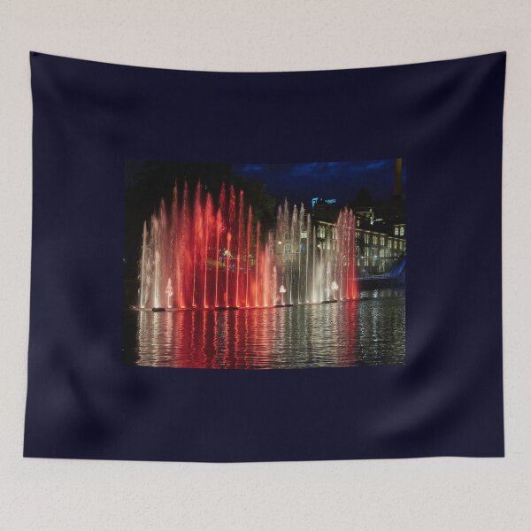 Item preview, Red and white fountains designed and sold by Jouko Lehto Photography.