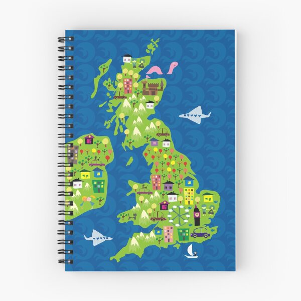 Item preview, cartoon map of the UK designed and sold by Doodles.