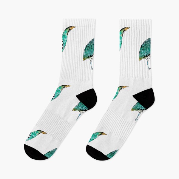 Item preview, Endangered Birds Collection | Blue Watercolor Eurasian Bittern designed and sold by inkhivecreative.