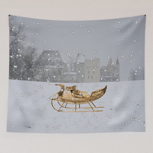 Item preview, Horse Drawn Wooden Winter Sleigh designed and sold by CharJens.