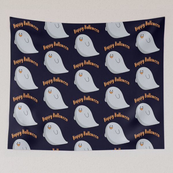 Item preview, Happy Halloween Friendly Ghost designed and sold by madtoyman.
