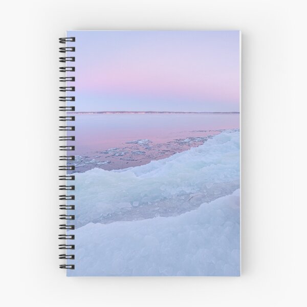 Item preview, Lake shore scenery at dusk winter in Finland designed and sold by Juhku.