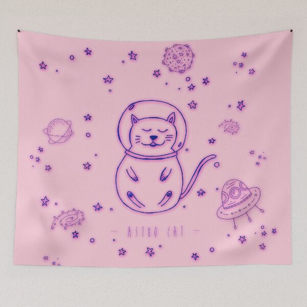 Item preview, Pink Astro Cat designed and sold by Alessia Green.